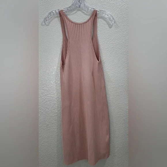 BCBGMAXAZRIA Pink Ribbed Sweater Dress - Picture 5 of 6